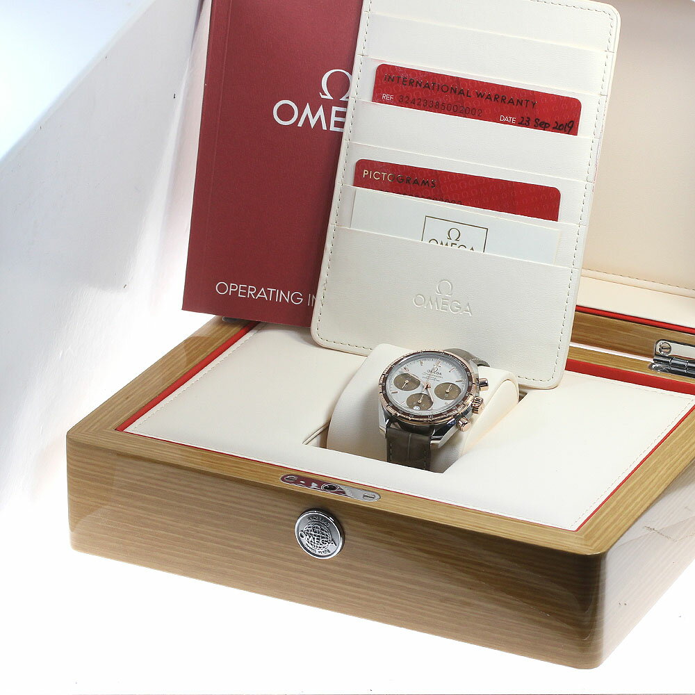 オメガ OMEGA 324.23.38.50.02.002 スピードマスター 38 コーアクシャル クロノグラフ 自動巻き メンズ 箱・保証書付き_864813【中古】