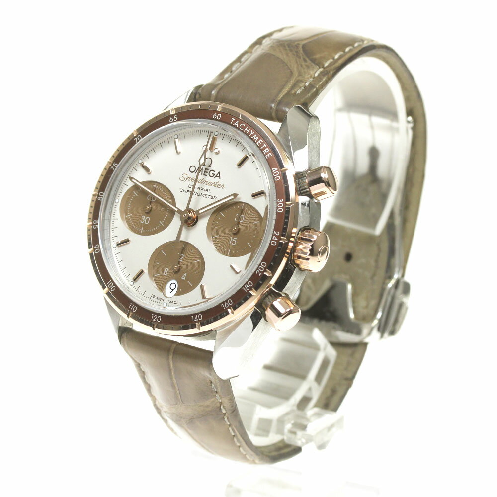 オメガ OMEGA 324.23.38.50.02.002 スピードマスター 38 コーアクシャル クロノグラフ 自動巻き メンズ 箱・保証書付き_864813【中古】