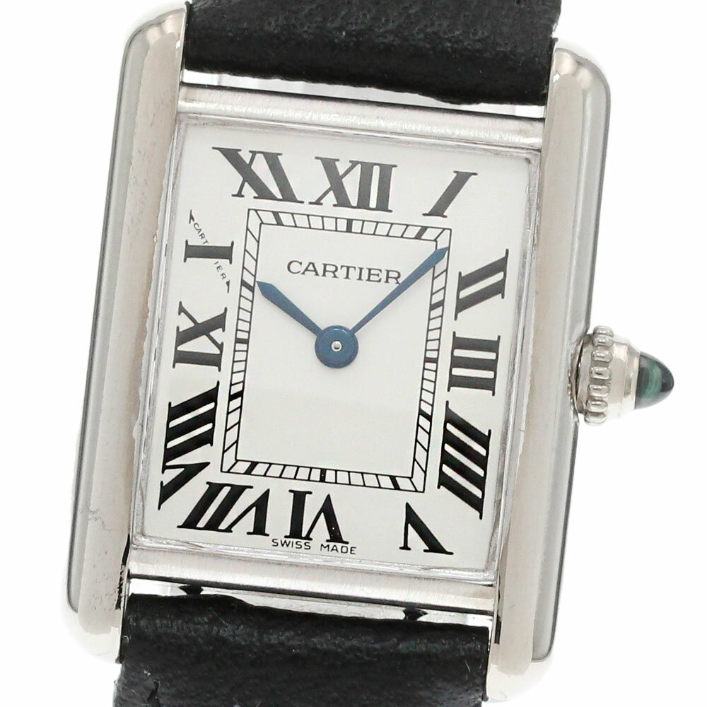 カルティエ CARTIER W1541056 タンク ルイ SM K18WG クォーツ レディース _862644【中古】