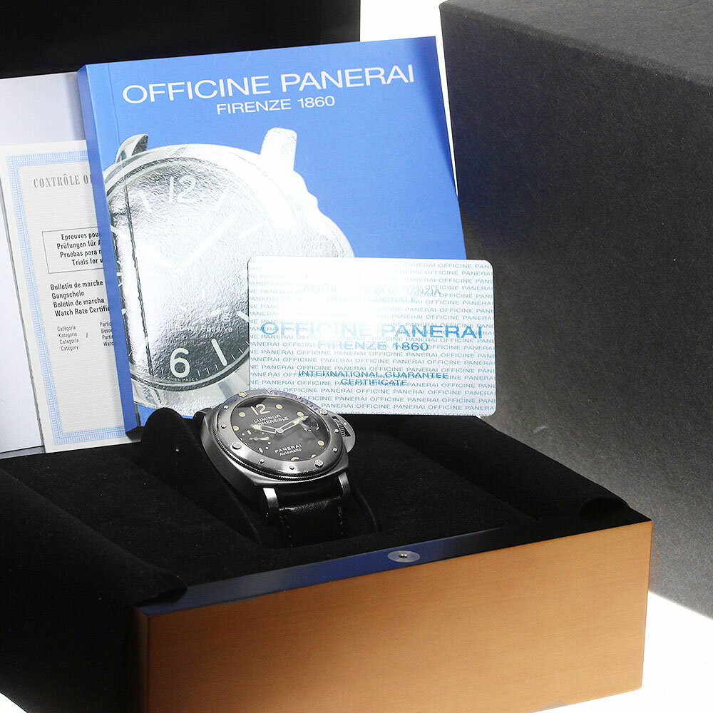 パネライ PANERAI PAM00106 ルミノール サブマーシブル デイト スモールセコンド 自動巻き メンズ 箱・保証書付き_866171【中古】