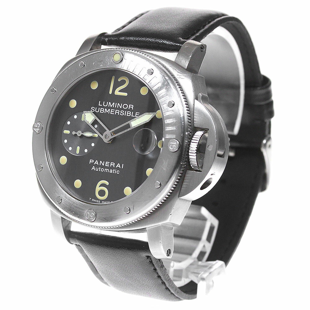 パネライ PANERAI PAM00106 ルミノール サブマーシブル デイト スモールセコンド 自動巻き メンズ 箱・保証書付き_866171【中古】