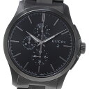 グッチ GUCCI 126.2/YA126274 Gタイムレス クロノグラフ クォーツ メンズ 良品 内箱・保証書付き_866976【中古】(2)