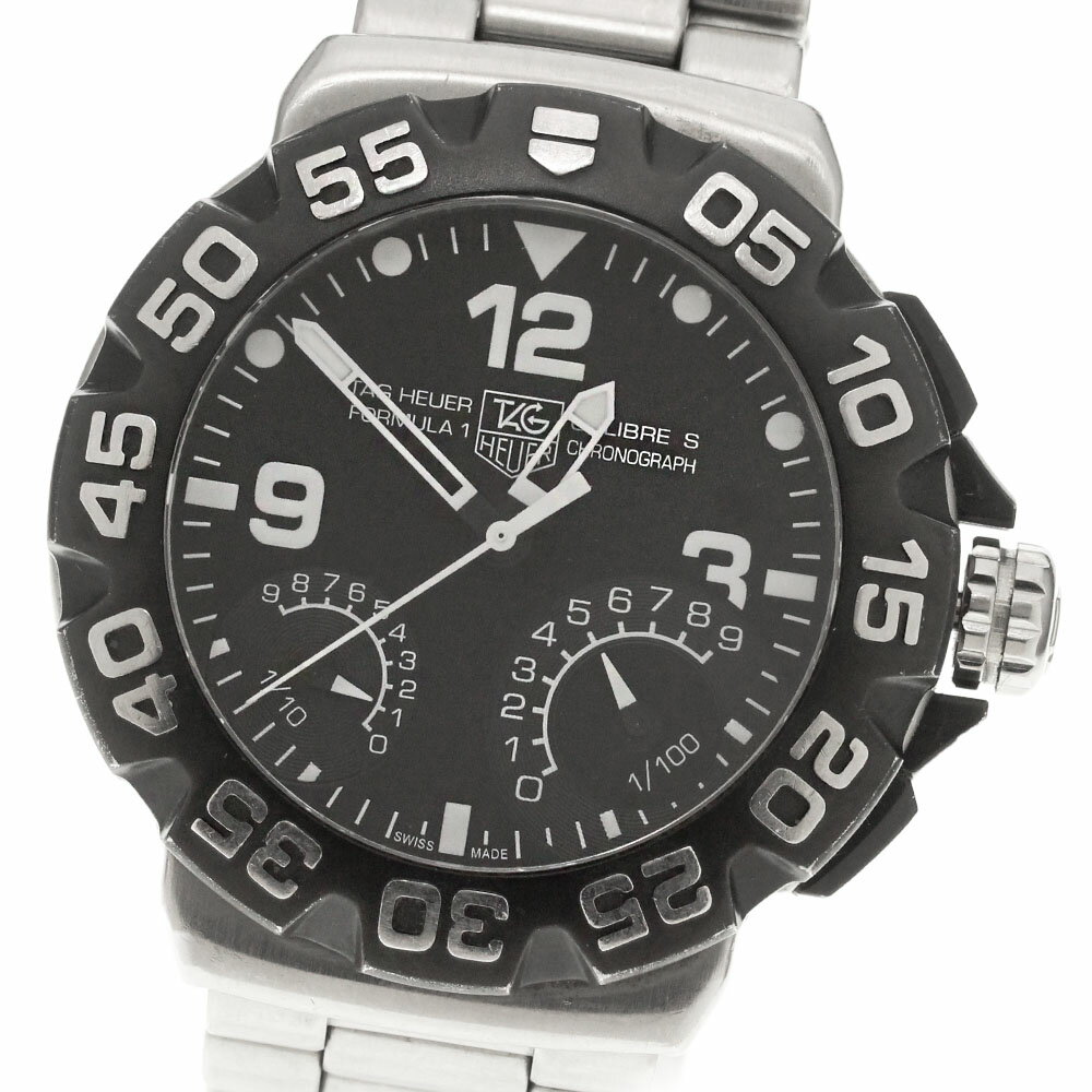 タグホイヤー TAG HEUER CAH7010.BA0854 フォーミュラ1 キャリバーS デイト クロノグラフ クォーツ メンズ _863636【中古】