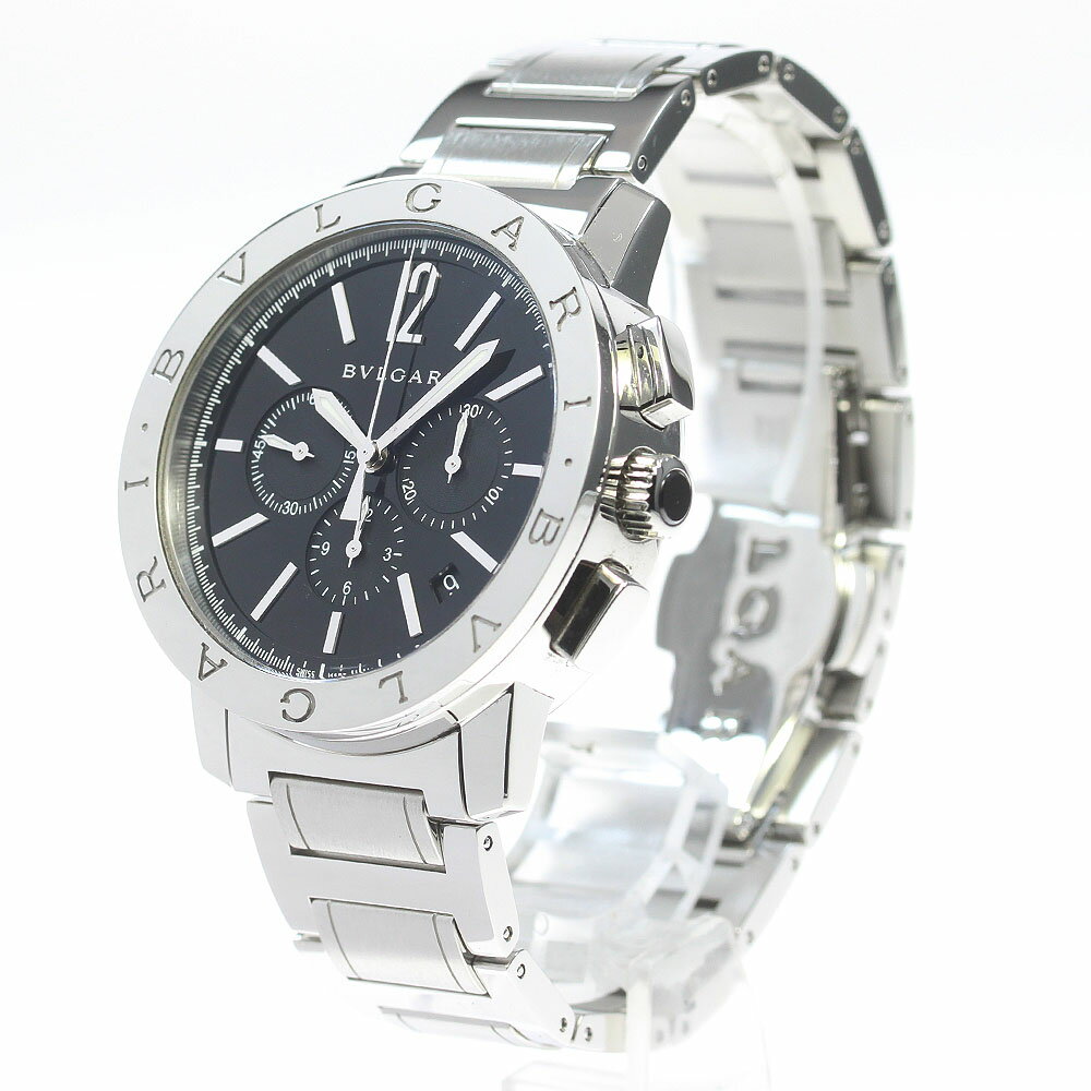 ブルガリ BVLGARI BB41SCH ブルガリブルガリ クロノグラフ 自動巻き メンズ 保証書付き_866128【中古】
