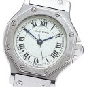 訳あり カルティエ CARTIER サントスオクタゴンSM 自動巻き レディース _867560【中古】