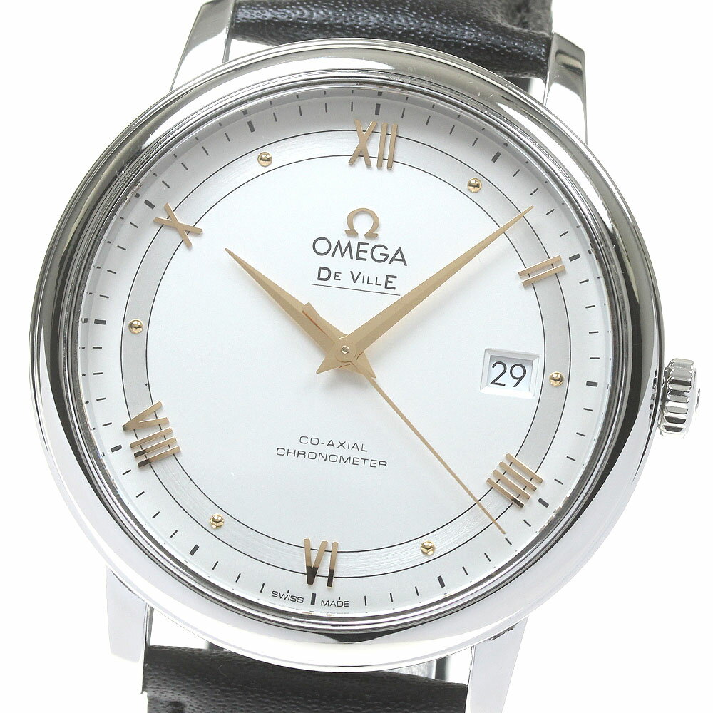 オメガ OMEGA 424.13.40.20.02.002 デビル プレステージ コーアクシャル 自動巻き メンズ _868649【中古】