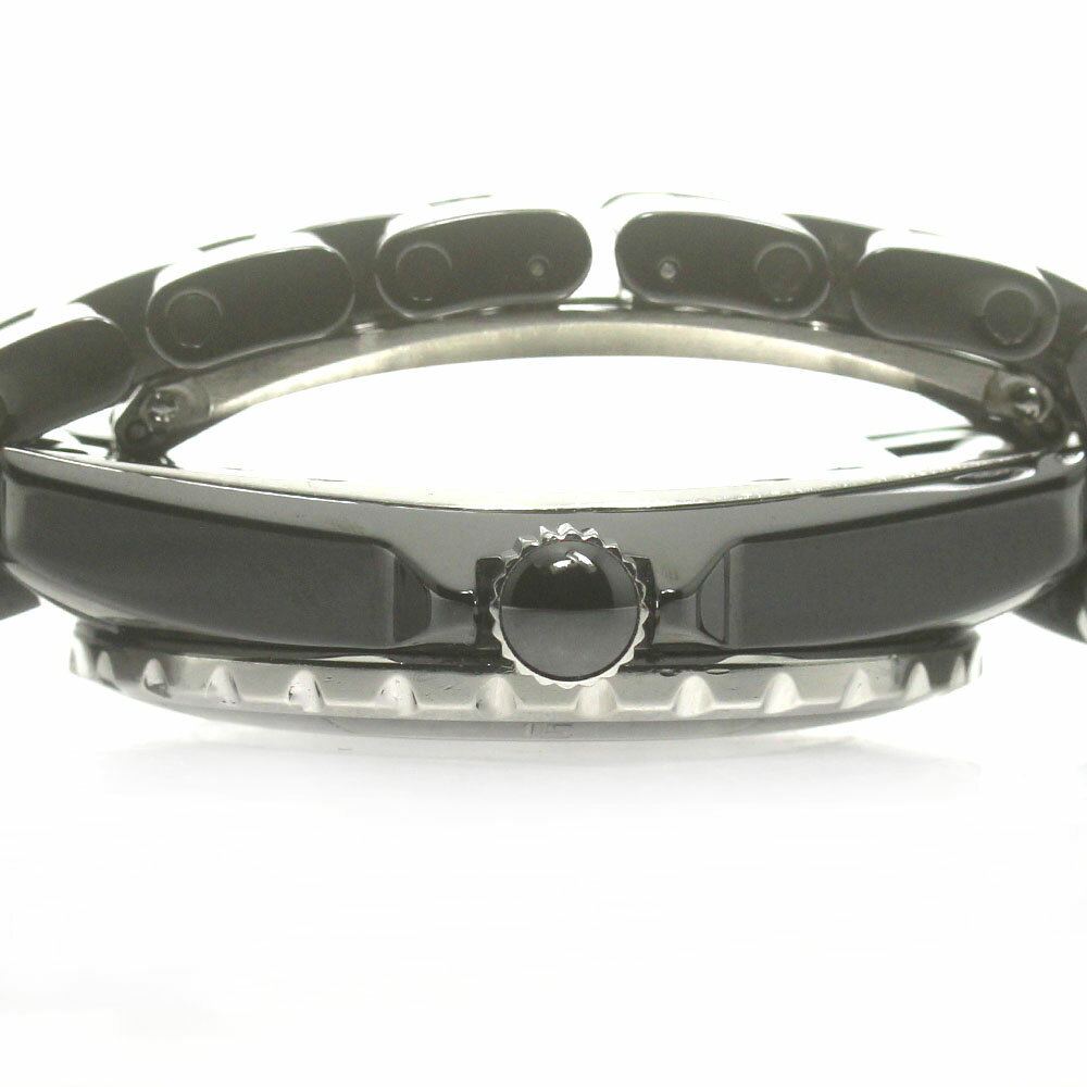 ベルト訳あり シャネル CHANEL H1626 J12 38mm 黒セラミック 12Pダイヤ 自動巻き メンズ _860488【中古】
