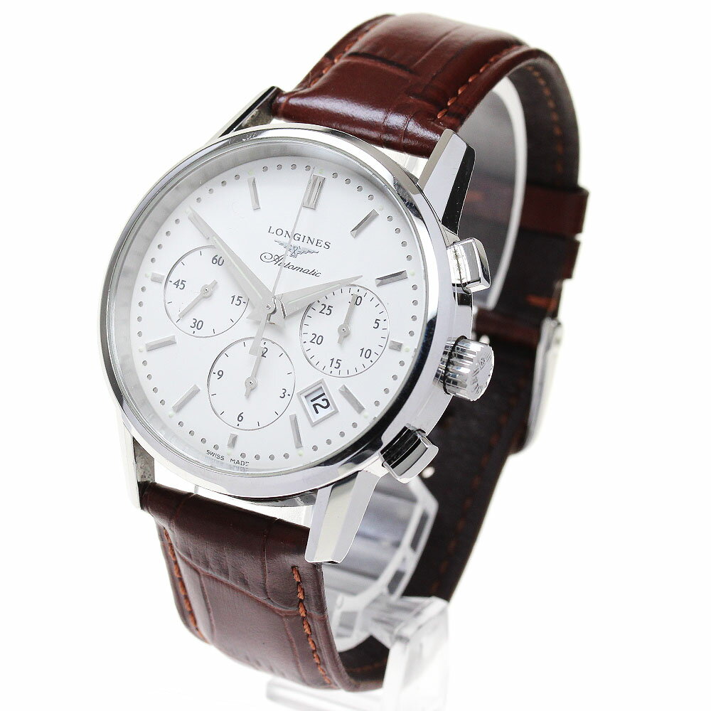 ロンジン LONGINES L2.749.4 ヘリテージ コラムホイール クロノグラフ デイト 自動巻き メンズ _863668【中古】