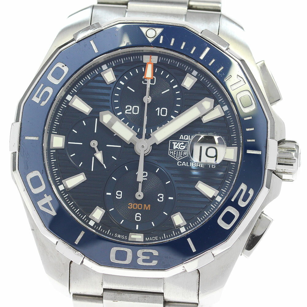 タグホイヤー TAG HEUER CAY211B-0 アクアレーサー キャリバー16 クロノグラフ 自動巻き メンズ _868218【中古】