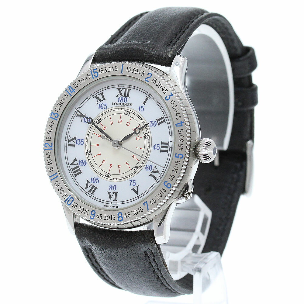 ロンジン LONGINES L2.601.4 リンドバーグ アワーバングル 自動巻き メンズ _869796【ev20】【中古】