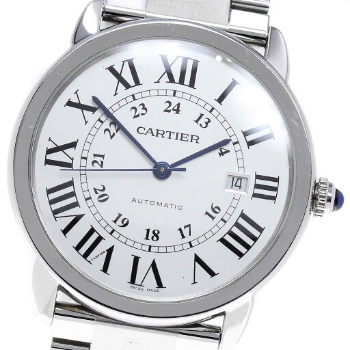 カルティエ CARTIER W6701011 ロンドソロ ドゥ カルティエXL デイト 自動巻き メンズ _868565【中古】 カルティエ CARTIER W6701011 ロンドソロ ドゥ カルティエXL デイト 自動巻き メンズ _868565【中古】