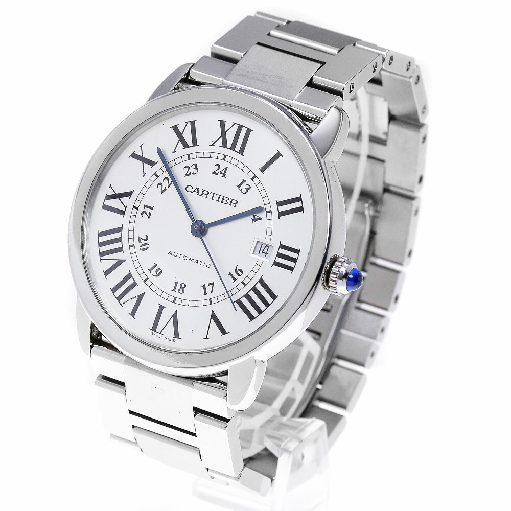 カルティエ CARTIER W6701011 ロンドソロ ドゥ カルティエXL デイト 自動巻き メンズ _868565【中古】