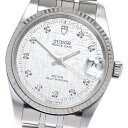 チュードル TUDOR 72034 プリンスデイト WGベゼル Cal.2824-2 自動巻き ボーイズ 良品 保証書付き_863523【中古】