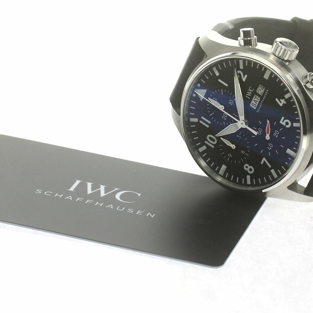 IWC IWC SCHAFFHAUSEN IW378001 パイロットウォッチ クロノグラフ デイデイト 自動巻き メンズ 美品 保証書付き_870182【中古】