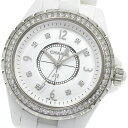 シャネル CHANEL H3110 J12 ダイヤベゼル 8Pダイヤ クォーツ レディース 良品 箱・保証書付き_870598【中古】(2)