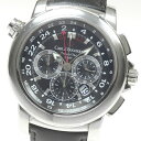 訳あり カール F.ブヘラ CARL F.BUCHERER 10620.08 パトラビ トラベルテック デイト クロノグラフ GMT 自動巻き メンズ _849844【中古】