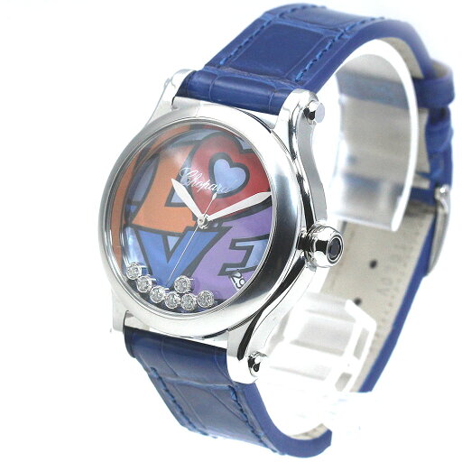 ショパール Chopard 278559-3020 ハッピースポーツ LOVE 36mm ムービング7Pダイヤ 250本限定 自動巻き メンズ 未使用品 箱・保証書_871300【中古】