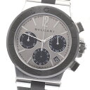 ブルガリ BVLGARI DG37SCCH ディアゴノ クロノグラフ 自動巻き ボーイズ 良品 保証書付き_872911【中古】