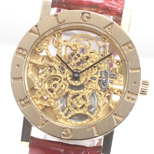 ブルガリ BVLGARI BB33GLSK K18YG ブルガリブルガリ スケルトン 自動巻き ボーイズ _866547【中古】 ブルガリ BVLGARI BB33GLSK K18YG ブルガリブルガリ スケルトン 自動巻き ボーイズ _866547【中古】