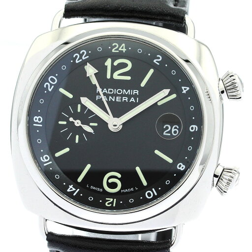 パネライ PANERAI PAM00184 ラジオミール GMT 自動巻き メンズ 良品 箱・保証書付き_866127【中古】 パネライ PANERAI PAM00184 ラジオミール GMT 自動巻き メンズ 良品 箱・保証書付き_866127【中古】