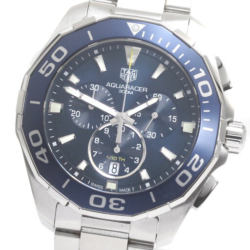 タグホイヤー TAG HEUER CAY111B アクアレーサー クロノグラフ デイト クォーツ メンズ _874337【中古】 タグホイヤー TAG HEUER CAY111B アクアレーサー クロノグラフ デイト クォーツ メンズ _874337【中古】
