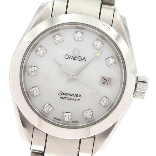 オメガ OMEGA 2563.75 シーマスター アクアテラ 11Pダイヤ 自動巻き レディース _867925【中古】 オメガ OMEGA 2563.75 シーマスター アクアテラ 11Pダイヤ 自動巻き レディース _867925【中古】