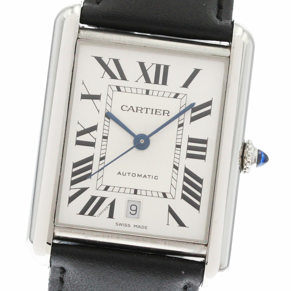 カルティエ CARTIER WSTA0040 タンクマスト XL デイト 自動巻き メンズ 良品 保証書付き_869219【中古】