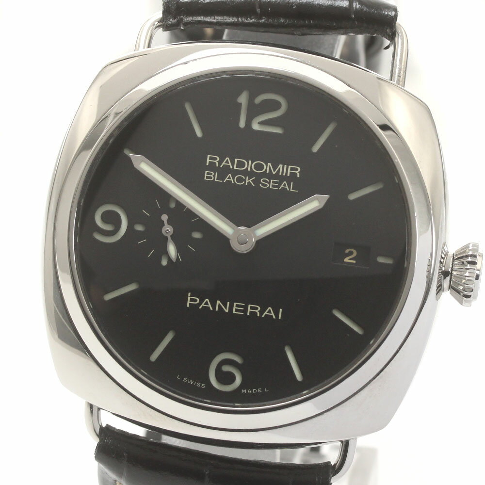 パネライ PANERAI PAM00388 ラジオミール ブラックシール デイト 自動巻き メンズ _869152【中古】