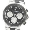 ブルガリ BVLGARI DG37SCCH ディアゴノ クロノグラフ 8Pダイヤ 自動巻き ボーイズ 箱・保証書付き_875853【中古】