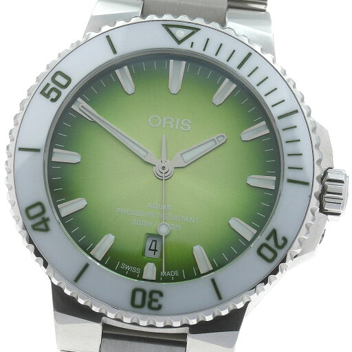 オリス ORIS 01.733.7787 アクイスデイト デイト 自動巻き メンズ 極美品 箱・保証書付き_875631【中古】 オリス ORIS 01.733.7787 アクイスデイト デイト 自動巻き メンズ 極美品 箱・保証書付き_875631【中古】