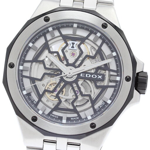エドックス EDOX 85303-3NM-NBG デルフィン オリジナル メカノ 自動巻き メンズ 極美品 箱・保証書付き_875721【ev10】【中古】 エドックス EDOX 85303-3NM-NBG デルフィン オリジナル メカノ 自動巻き メンズ 極美品 箱・保証書付き_875721【ev10】【中古】