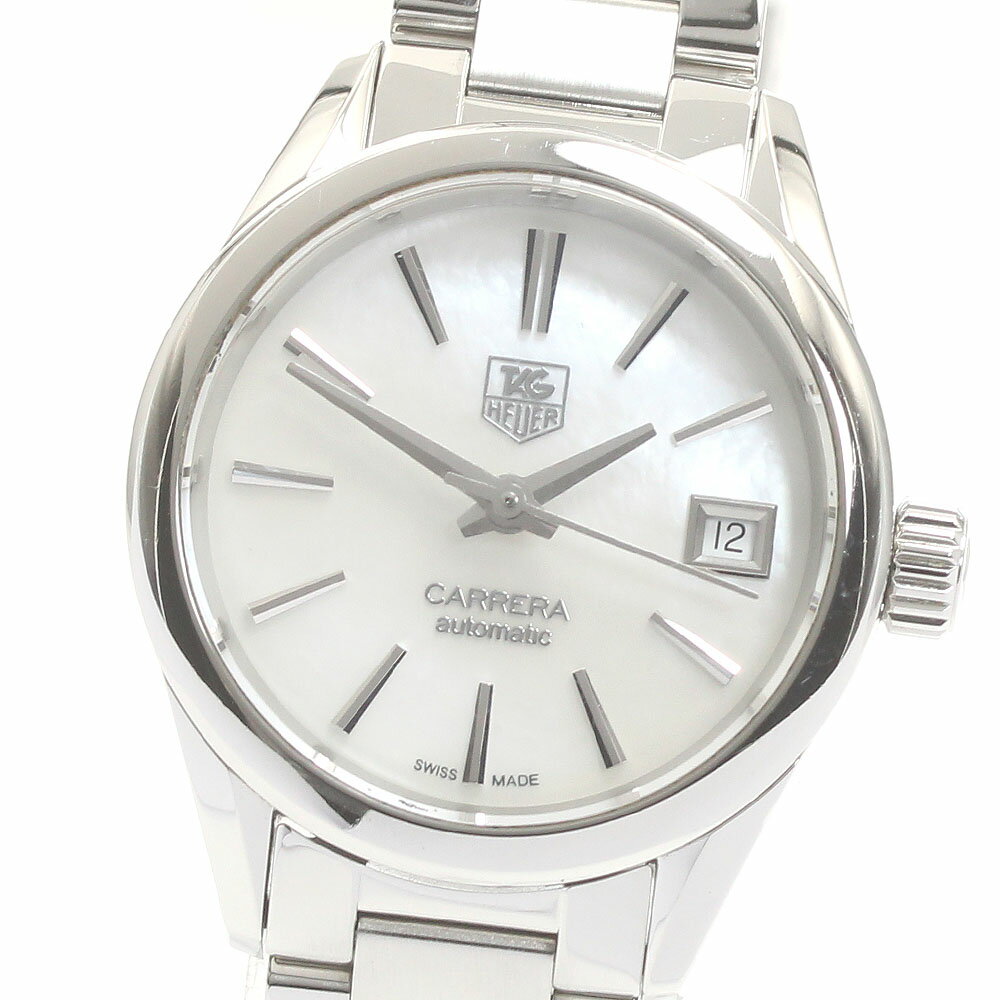 タグホイヤー TAG HEUER WAR2411-3 カレラ デイト 自動巻き レディース 良品 保証書付き_877005【中古】