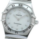 オメガ OMEGA 1561.71 コンステレーション ミニ マイチョイス シェル文字盤 クォーツ レディース _874193【中古】