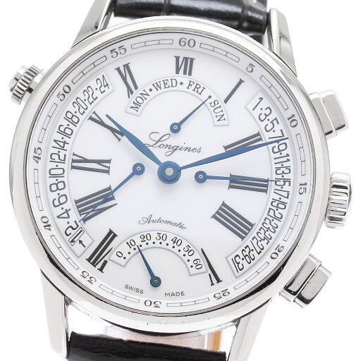 ロンジン LONGINES L4.797.4 ヘリテージ レトログラード 自動巻き メンズ _871541【中古】 ロンジン LONGINES L4.797.4 ヘリテージ レトログラード 自動巻き メンズ _871541【中古】