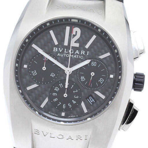 ブルガリ BVLGARI EG40SCH エルゴン クロノグラフ 自動巻き メンズ 箱・保証書付き_878276【中古】 ブルガリ BVLGARI EG40SCH エルゴン クロノグラフ 自動巻き メンズ 箱・保証書付き_878276【中古】