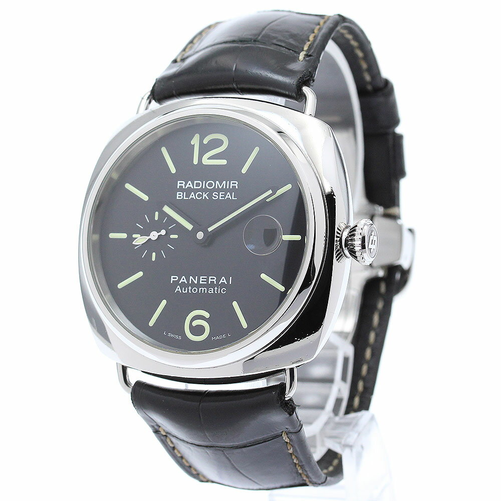 パネライ PANERAI PAM00287 ラジオミール ブラックシール デイト 自動巻き メンズ 箱付き_874509【中古】