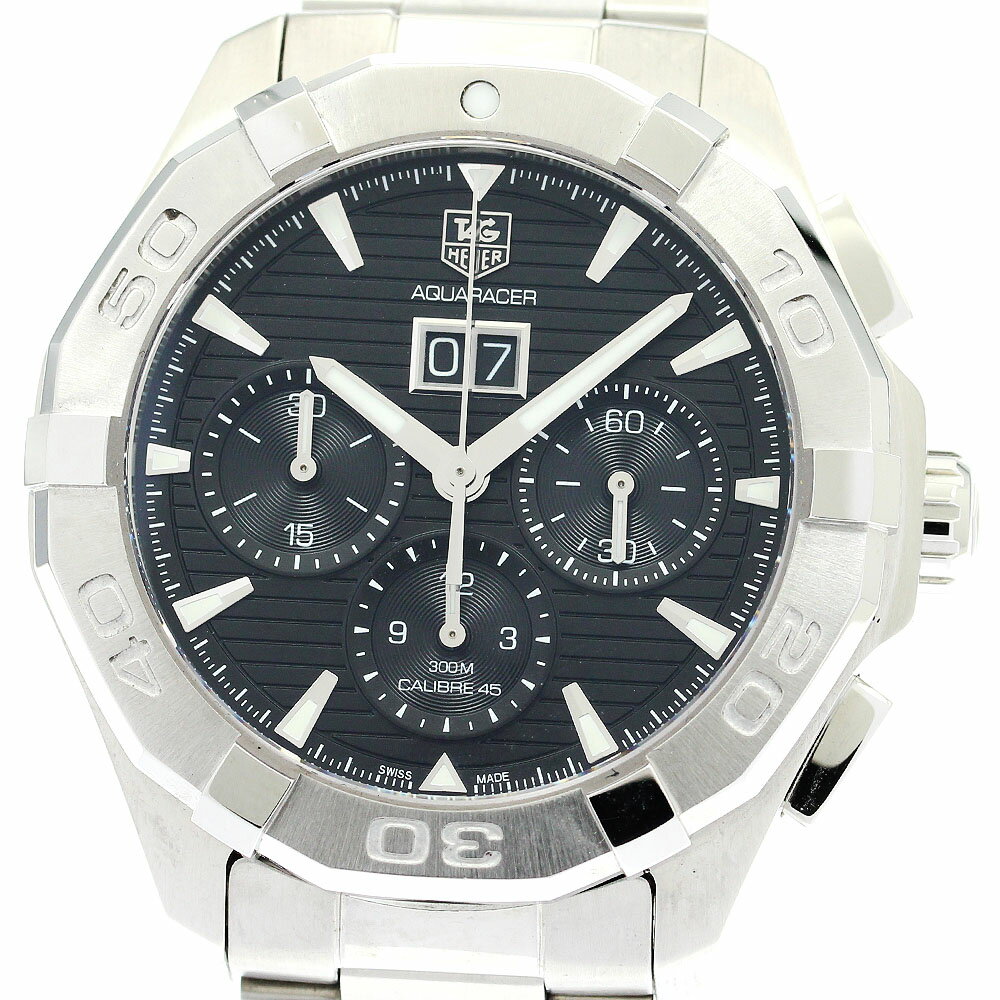 タグホイヤー TAG HEUER CAY211Z.BA0926 アクアレーサー クロノグラフ ビックデイト 自動巻き メンズ 良品 保証書付き_878467【ev15】【中古】