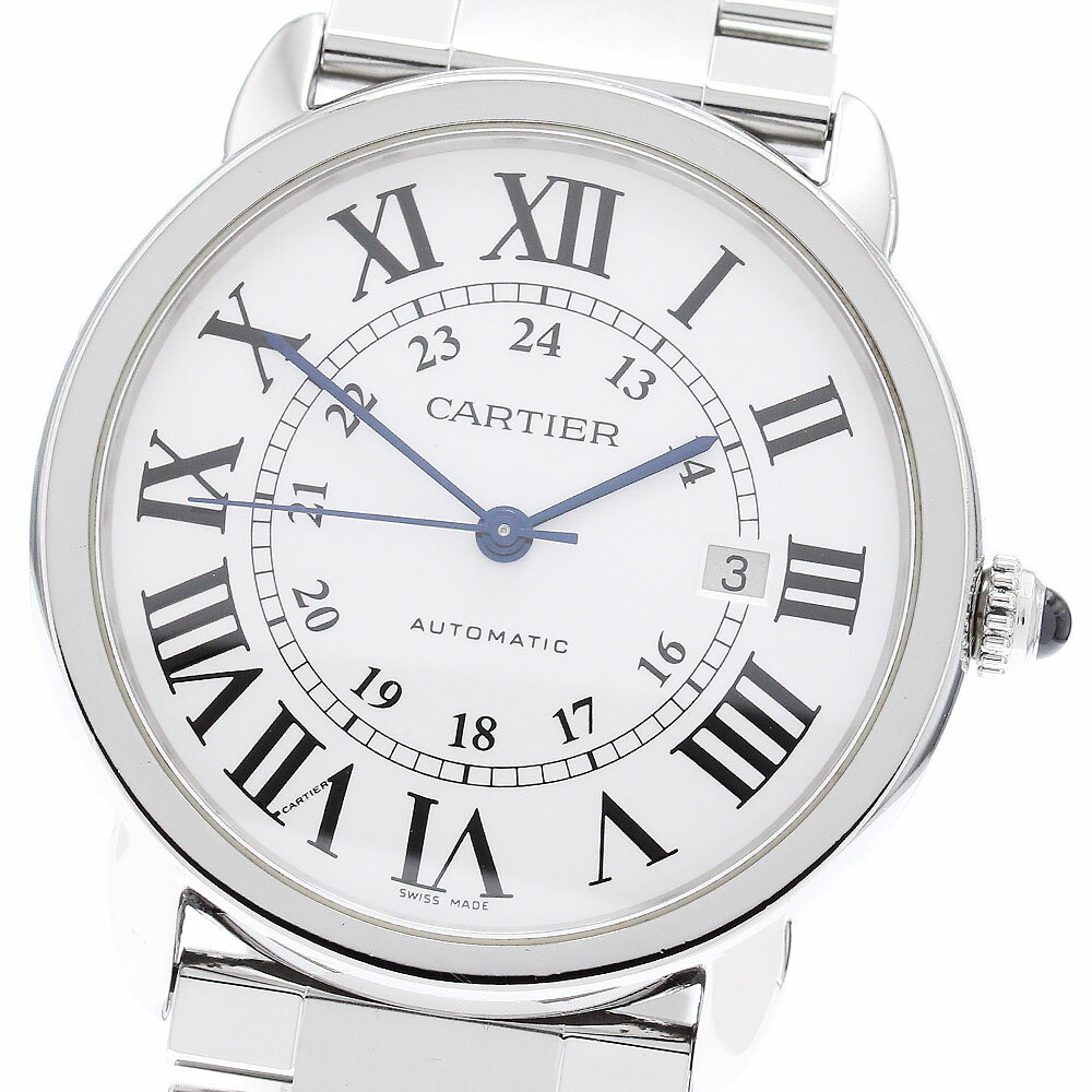 カルティエ CARTIER W6701011 ロンドソロ ドゥ カルティエXL デイト 自動巻き メンズ _869229【中古】