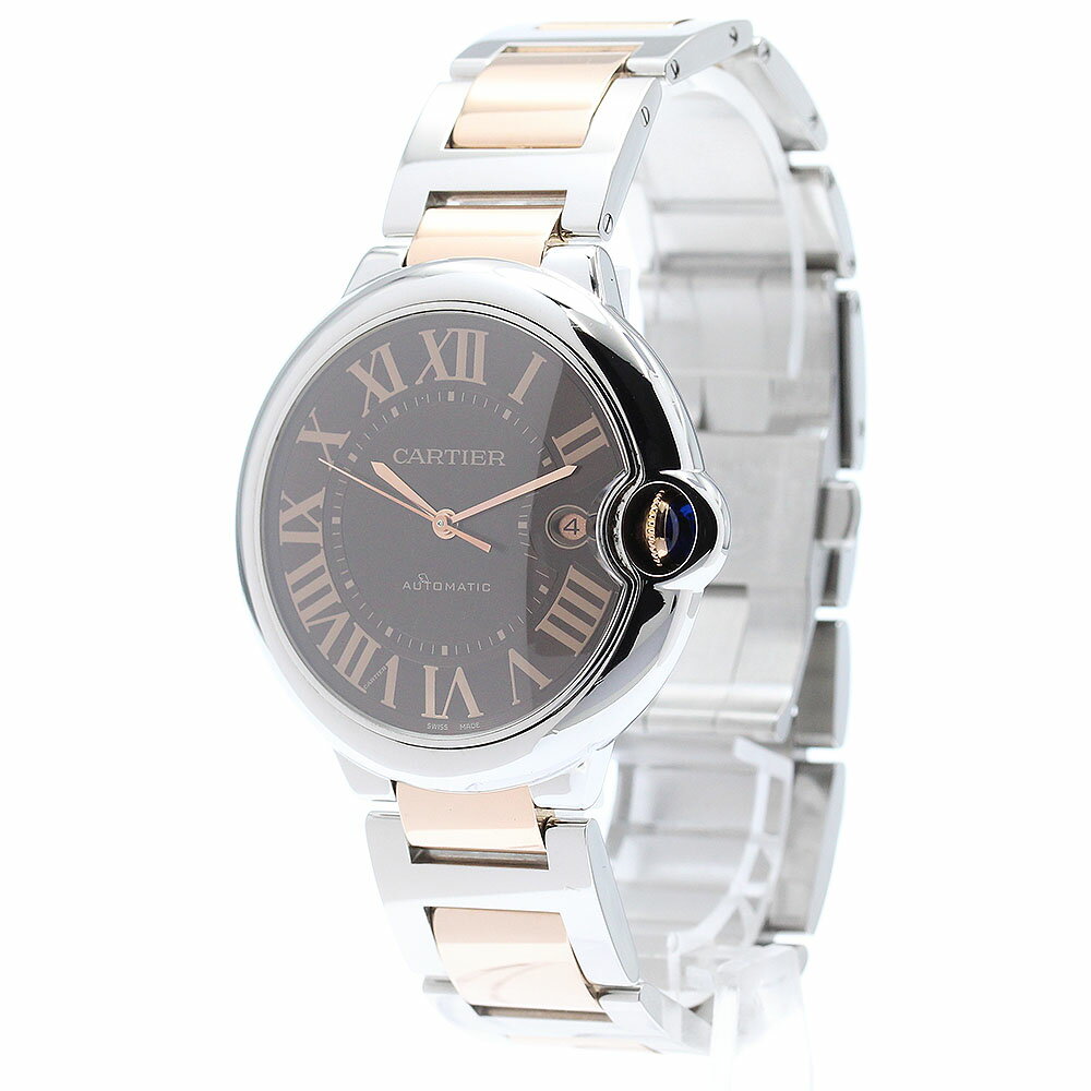 カルティエ CARTIER W6920032 バロンブルーLM 自動巻き メンズ 良品 _874649【中古】