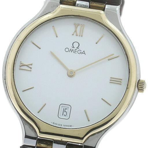 オメガ OMEGA デビル YGベゼル デイト クォーツ メンズ _872861【中古】 オメガ OMEGA デビル YGベゼル デイト クォーツ メンズ _872861【中古】