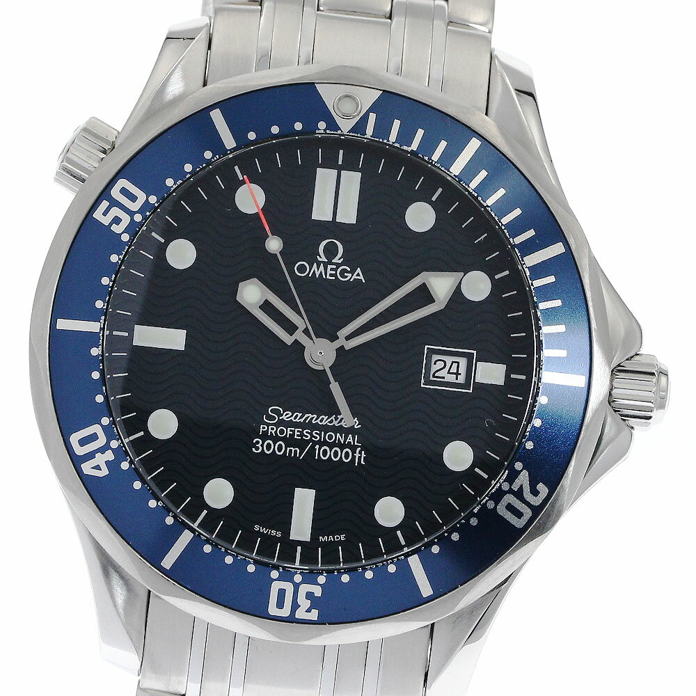 オメガ OMEGA 2541.80 シーマスター300 デイト クォーツ メンズ _876212【中古】