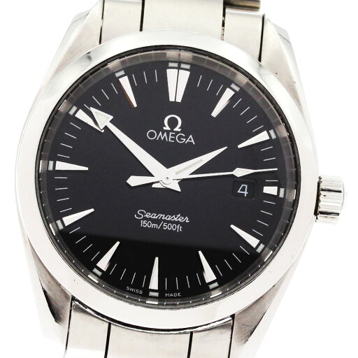 オメガ OMEGA 2518.50 シーマスター アクアテラ デイト クォーツ ボーイズ 保証書付き_873194【中古】 オメガ OMEGA 2518.50 シーマスター アクアテラ デイト クォーツ ボーイズ 保証書付き_873194【中古】