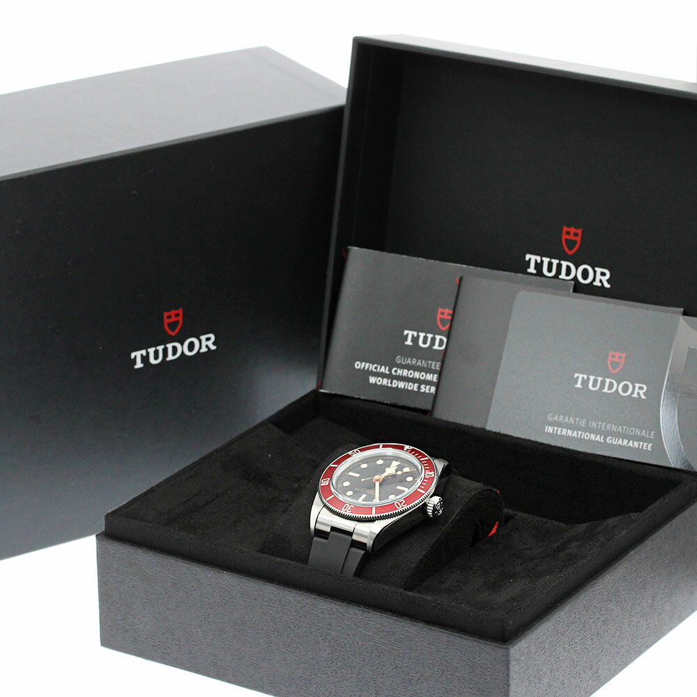 チュードル TUDOR 7941A1A0RU ブラックベイ レッドベゼル 自動巻き メンズ 美品 箱・保証書付き_879009【中古】
