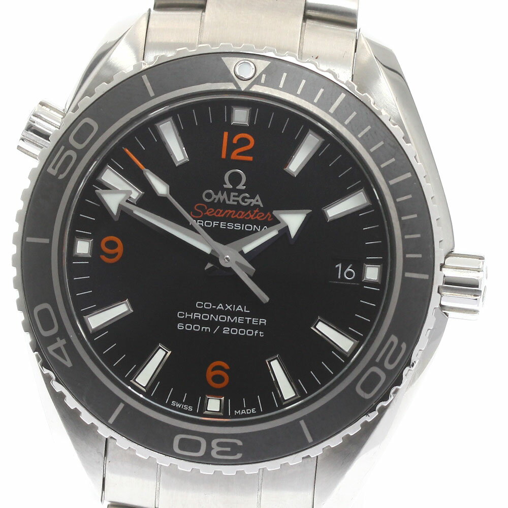 オメガ OMEGA 232.30.42.21.01.003 シーマスター プラネットオーシャン デイト 自動巻き メンズ 良品 保証書付き_877391【中古】