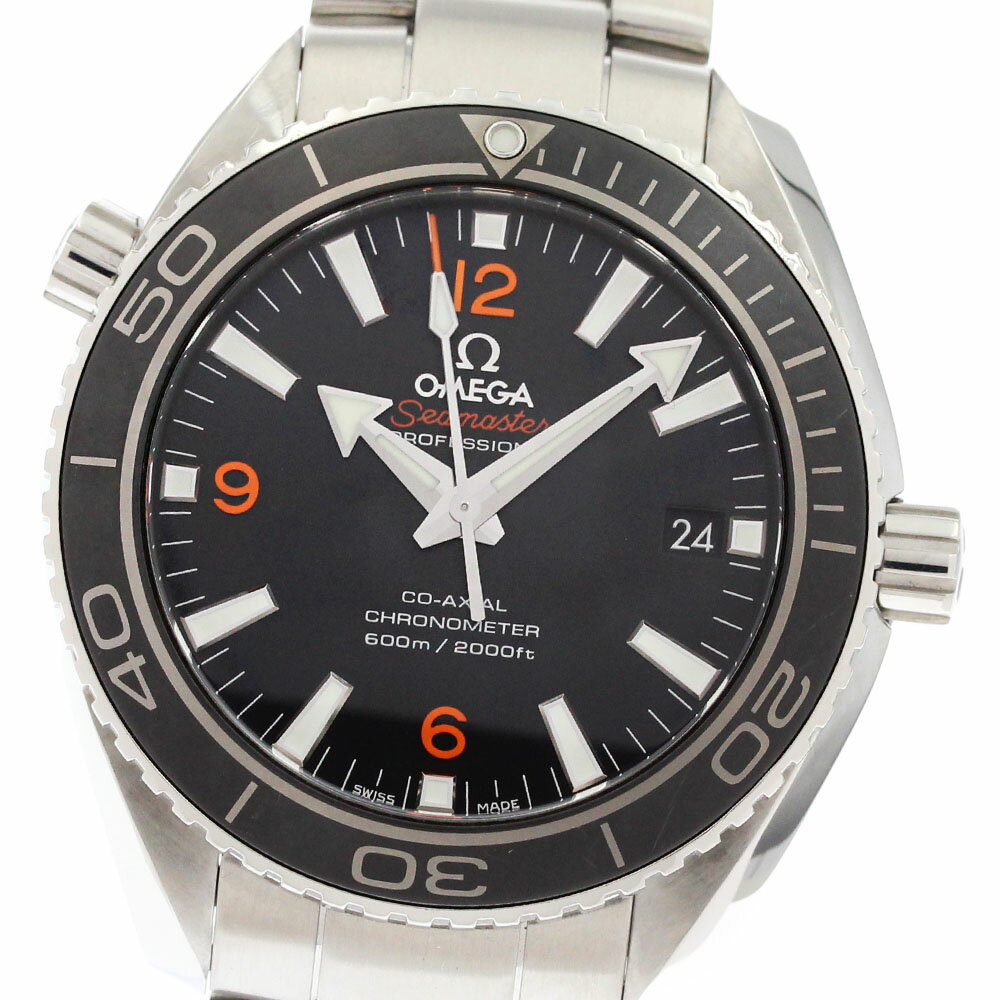 オメガ OMEGA 232.30.42.21.01.003 シーマスター プラネットオーシャン デイト 自動巻き メンズ 美品 保証書付き_877562【中古】