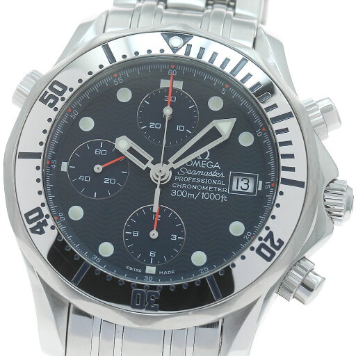 オメガ OMEGA 2598.80 シーマスター300 デイト クロノグラフ 自動巻き メンズ 良品 _866041【中古】 オメガ OMEGA 2598.80 シーマスター300 デイト クロノグラフ 自動巻き メンズ 良品 _866041【中古】
