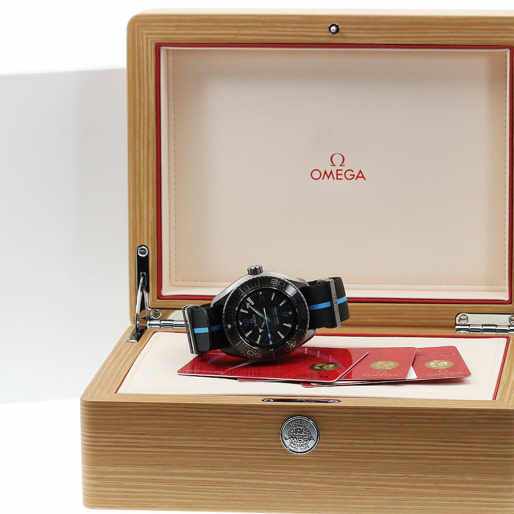 オメガ OMEGA 215.92.46.21.01.001 プラネットオーシャン 6000M ウルトラディープ 自動巻き メンズ 極美品 箱・保証書付き_880838【中古】