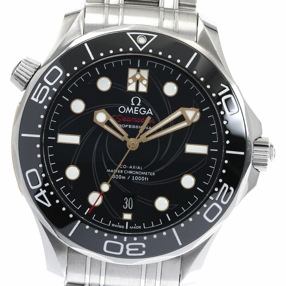 オメガ OMEGA 210.22.42.20.01.004 シーマスター300 コーアクシャル 007 ジェームス・ボンド 自動巻き メンズ 箱・保証書付き_880962【中古】