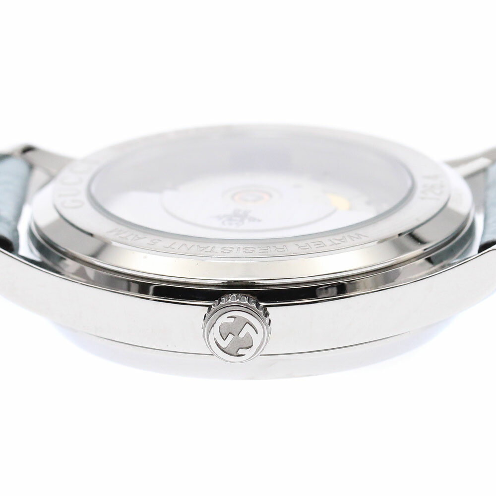 グッチ GUCCI 126.4/YA1264113 Gタイムレス シェル文字盤 自動巻き メンズ 極美品 _871624【中古】