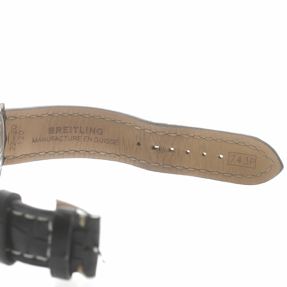 ブライトリング BREITLING A19350 ナビタイマーモンブリラン オリンパス トリプルカレンダー ムーンフェイズ 自動巻き メンズ _880528【中古】